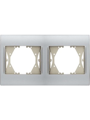 Viko Panasonic Thea Blu Inox + Matt Dore Ikili Çerçeve