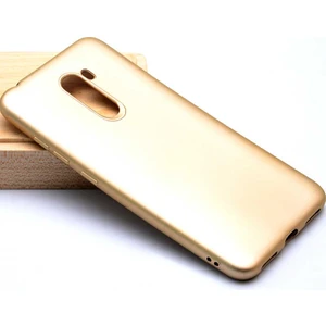 Xiaomi Poco F1 Kılıf Silikon Yumuşak Dokulu Premium- Gold