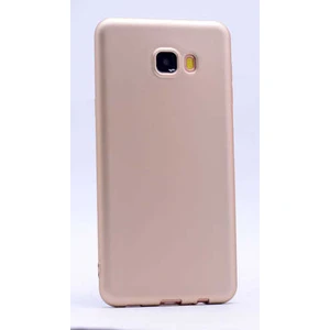 Galaxy C5 Kılıf Silikon Yumuşak Dokulu Premium- Gold