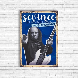 Trend Poster Erkin Koray Retro Ahşap Poster