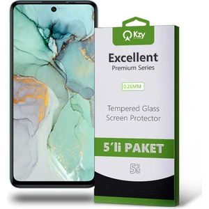 Kzy General Mobile GM22 Plus Temperli Ekran Koruyucu Kırılmaz Cam Ekonomik 5'li Paket