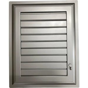 Plastik Menfez 40X50 Gümüş Banyo Wc Havalandırma