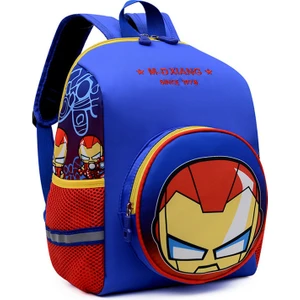 Blue Iron Man Çocuk Okul Çantası - Mavi (Yurt Dışından)