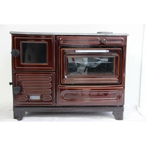 Camlı Lüks Döküm Kuzine Yaylı