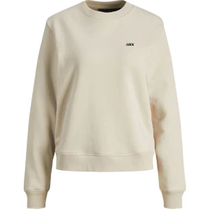 Jack & Jones JJXX Jxabbie Kadin Bej Sweatshirt 12223962-Moonbeam
