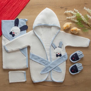 Sare Baby Bebek Bornoz Seti Erkek
