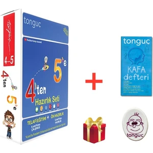 Tonguç Akademi 4'ten 5'e Hazırlık Seti - Tonguç Kafa Defteri ve Silgi