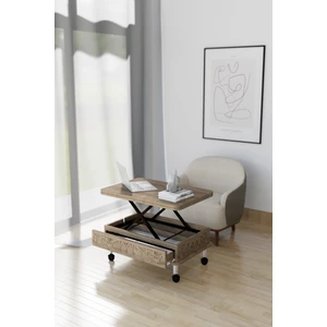 Lisa Tekerli Akıllı Sehpa Çok Amaçlı Akıllı Sehpa Sihirli Sehpa Yemek Masası Çay Sehpası