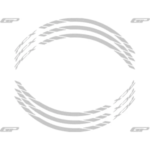 GP Kompozit Honda PCX 125 / 150 2014-2024 Uyumlu Jant Şeridi Reflektif Gri