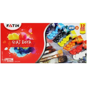 Guaj Boyası Tüplü 12 Renk 12 ml