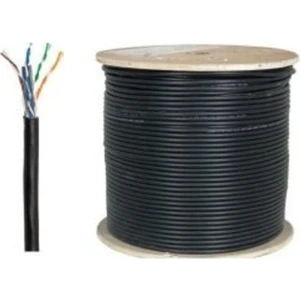 50 Metre Cat 6 Internet Ethernet Kablosu Modem Bilgisayar Arası Dış Ortam Siyah