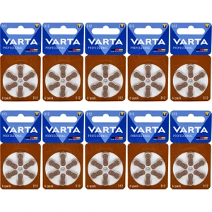 312 Numara İşitme Cihazı Pili 6x10 (60 Adet)