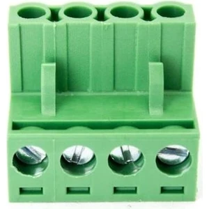 4 Pin 5.08MM Dişi Geçmeli Klemens  Yeşil