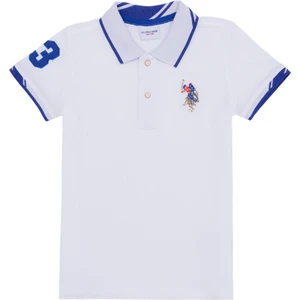 U.S. Polo Assn. Erkek Çocuk Beyaz Basic T-Shirt 50249580-VR013