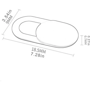 Pratik Web Kamera Kapatıcı - Ekstra Ince 0.7mm - Webcam Cover Gizliliğiniz Için Güvenli Kullanım