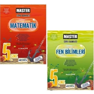 Okyanus Yayınları 5. Sınıf Master Fen Bilimleri Soru Bankası+5. Sınıf Master Matematik Soru Bankası