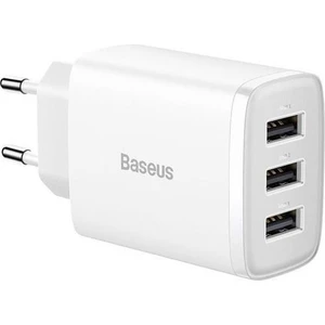 17W 3 USB Portlu Ultra Hızlı Şarj Adaptörü, Akım Korumalı, Akıllı Çipli Şarj Başlığı