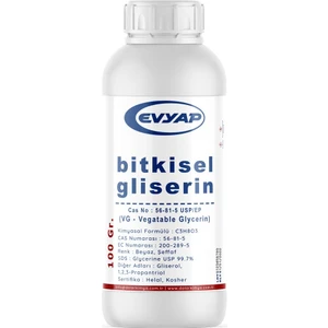 Bitkisel Gliserin %99.7 Saflık Gıda Tipi Yenilebilir 100 ml