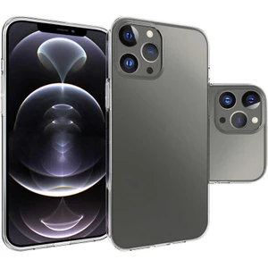 Apple iPhone 14 Pro Max Kılıf Süper Silikon Lüx Korumalı Şeffaf