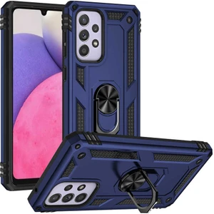 Case Street Casestreet Samsung Galaxy A33 5g Kılıf Vega Sert Silikon Tank Standlı Yüzüklü Mıknatıslı Lacivert