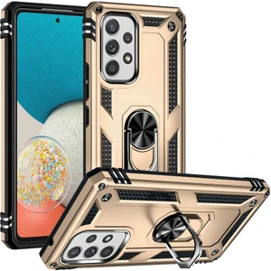 Case Street Casestreet Samsung Galaxy A53 5g Kılıf Vega Sert Silikon Tank Standlı Yüzüklü Mıknatıslı+Nano Gold
