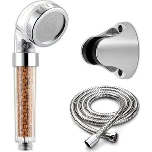 Ydgr  Boncuklu Su Arıtmalı ve Tasarruflu Duş Başlığı Duş Hortumu ve Duş Mafsalı