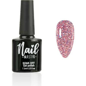Nail Master M860 Kalıcı Oje Simli Koyu Pembe 7,3 ml