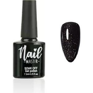 Nail Master M837 Kalıcı Oje Simli Siyah 7,3 ml