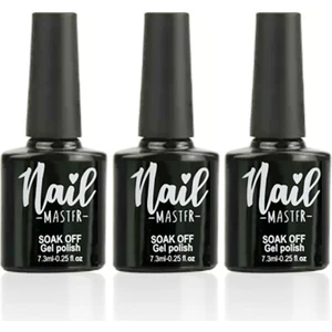 Nail Master Kalıcı Oje Protez Tırnak Top Coat Base Coat Primer 3lü Set
