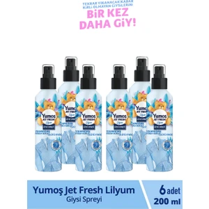Jet Fresh Giysi Spreyi Lilyum 6 x 200 ml