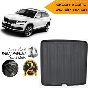 Born Garage 2019 Skoda Kodiaq Bagaj Havuzu Tam Uyumlu Kauçuk