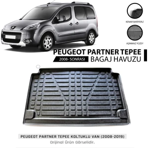 Born Garage 2008 Peugeot Partner Tepee Bagaj Havuzu 3D Kauçuk