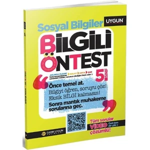 Sadık Uygun Yayınları 5. Sınıf Sosyal Bilgiler Bilgili Ön Test