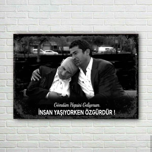 Trend Poster Kurtlar Vadisi Retro Ahşap Poster