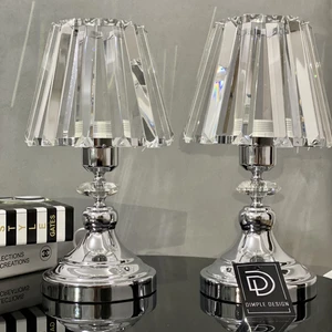 Dimple Design Kristal Abajur Takımı