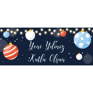Tellgraf Reklam Hizmetleri Yılbaşı Sallanan Teşekkür Kartı (4X10 cm 50 Adet)