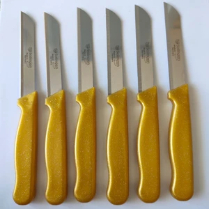 Keskin Solingen Marka Meyve & Sebze Bıçağı 6 Adet Simli Gold
