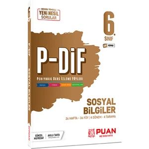 Puan Yayınları 6. Sınıf Sosyal Bilgiler PDİF Konu Anlatım Föyleri