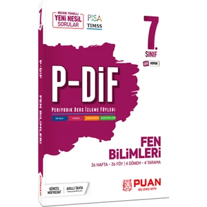 Puan Yayınları 7. Sınıf Fen Bilimleri PDİF Konu Anlatım Föyleri