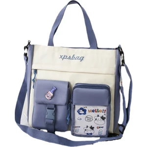 Ivy Stationery Öğrenci Büyük Kapasiteli Tek Omuz Askılı Çanta - Mavi (Yurt Dışından)