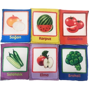 Birlik Oyuncak Babycim Eğitici Meyveler & Sebzeler Soft Kartları (6 Parçalı)