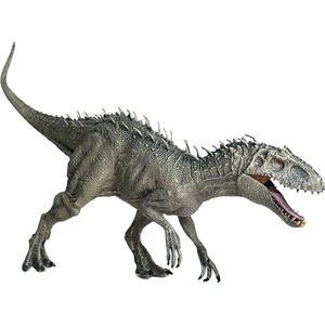 34 cm Jurassic Indominus Rex Aksiyon Figürleri Açık Ağız Savage Tyrannosaurus Dinossauro Dünya Hayvanlar Modeli Çocuk Oyuncak | Aksiyon Figürleri (Gri) (Yurt Dışından)