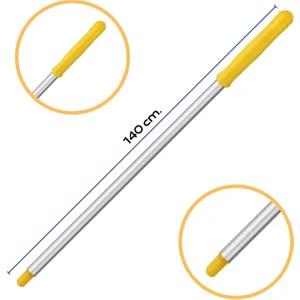 Premium  Alüminyum Eloksallı Sap, Vidalı 140 cm Sarı