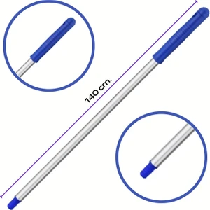 Premium  Alüminyum Eloksallı Sap, Vidalı 140 cm Mavi