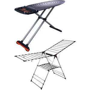 MM122 Lifeboard Ütü Masası MM037 Gold Alüminyum Çamaşır Kurutmalık Set