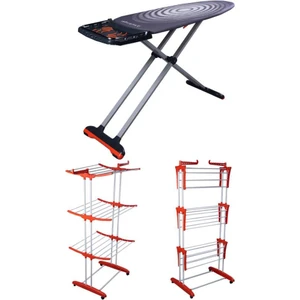 MM122 Lifeboard Ütü Masası MM020  Luna Katlı Çamaşır Kurutmalık Set