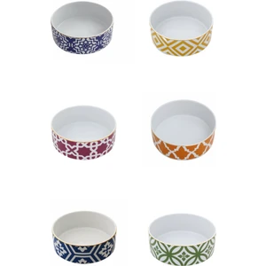 Morocco Desen Karma Renk Kase 18CM 6'lı