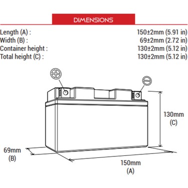 BS Battery Yamaha Xj6 Diversion A BT12B- Motosiklet Aküsü Fiyatı
