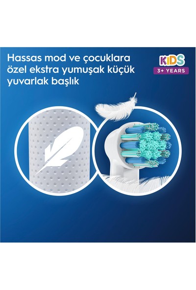 Oral-B Çocuk Şarjlı/Elektrikli Diş Fırçası Spiderman D100+Seyahat Kabı Özel Seri