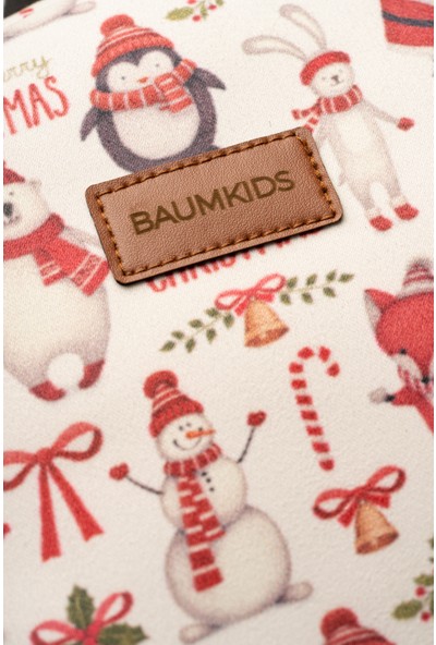 Baumkids Yılbaşı Noel Baba Desenli Çocuk Sırt Çantası